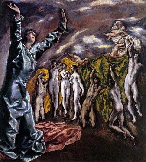 El Greco The Opening of the Fifth Seal oil painting picture